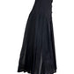 CYNTHIA ROWLEY COLLECTION NWT Black Organze Pleated Buckles Skirt Size 4