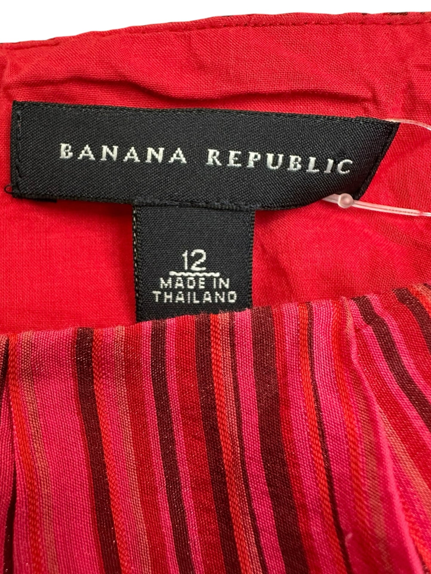 BANANA REPUBLIC Red Strapless Mini Dress Size 12