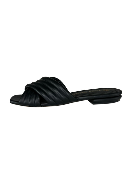 Tory Burch Black Quilted Kira Sandals Size 8