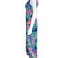 Lilly Pulitzer Blue Coral Print Maxi Dress Size S