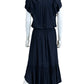 RAMY BROOK Navy Ruffle Maxi Dress Size L