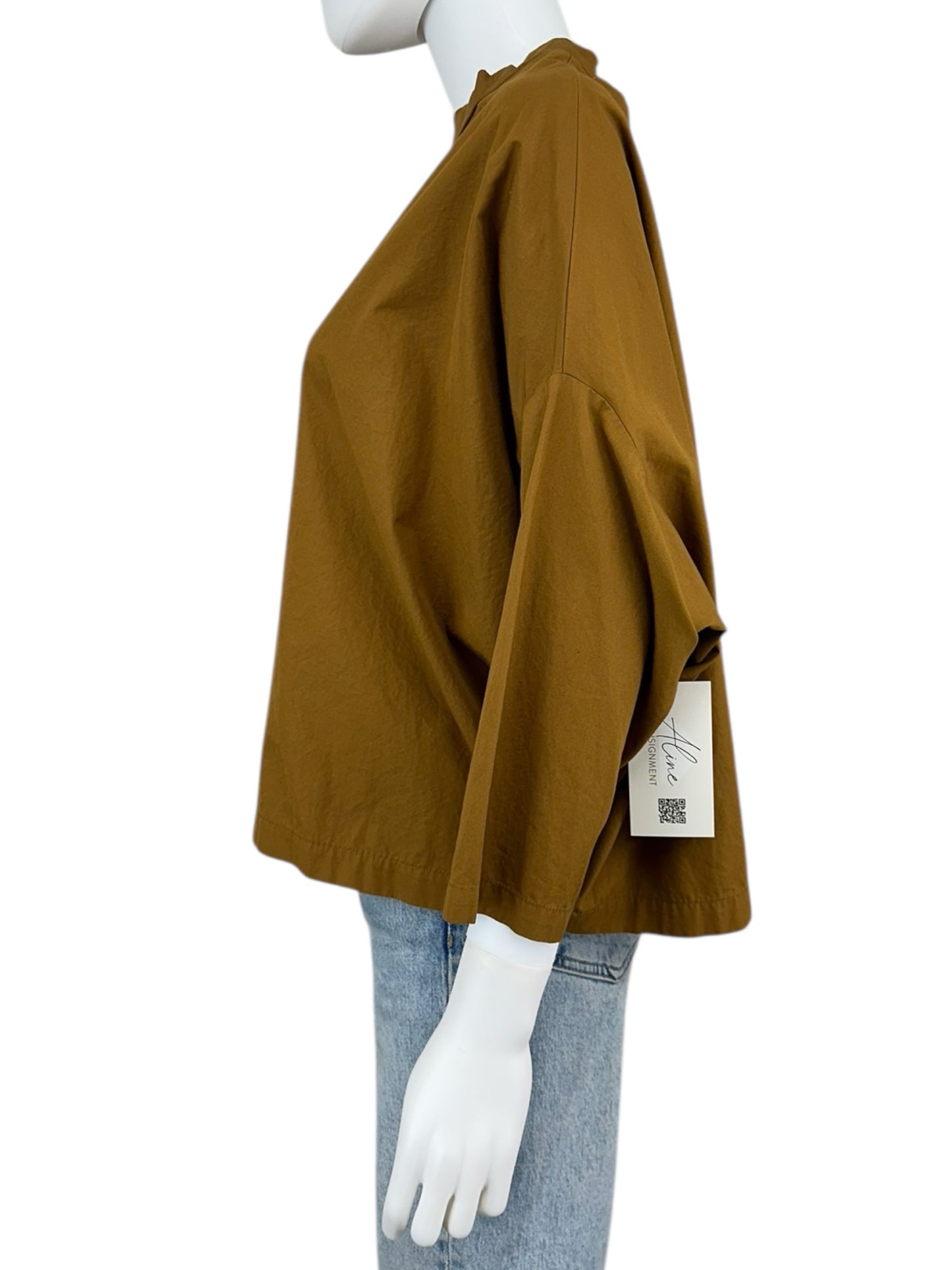 GALLEGO DESPORTES Brown Blouse Size O/S