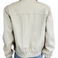 NINE WEST Cream Vegan Leather Jacket Size L