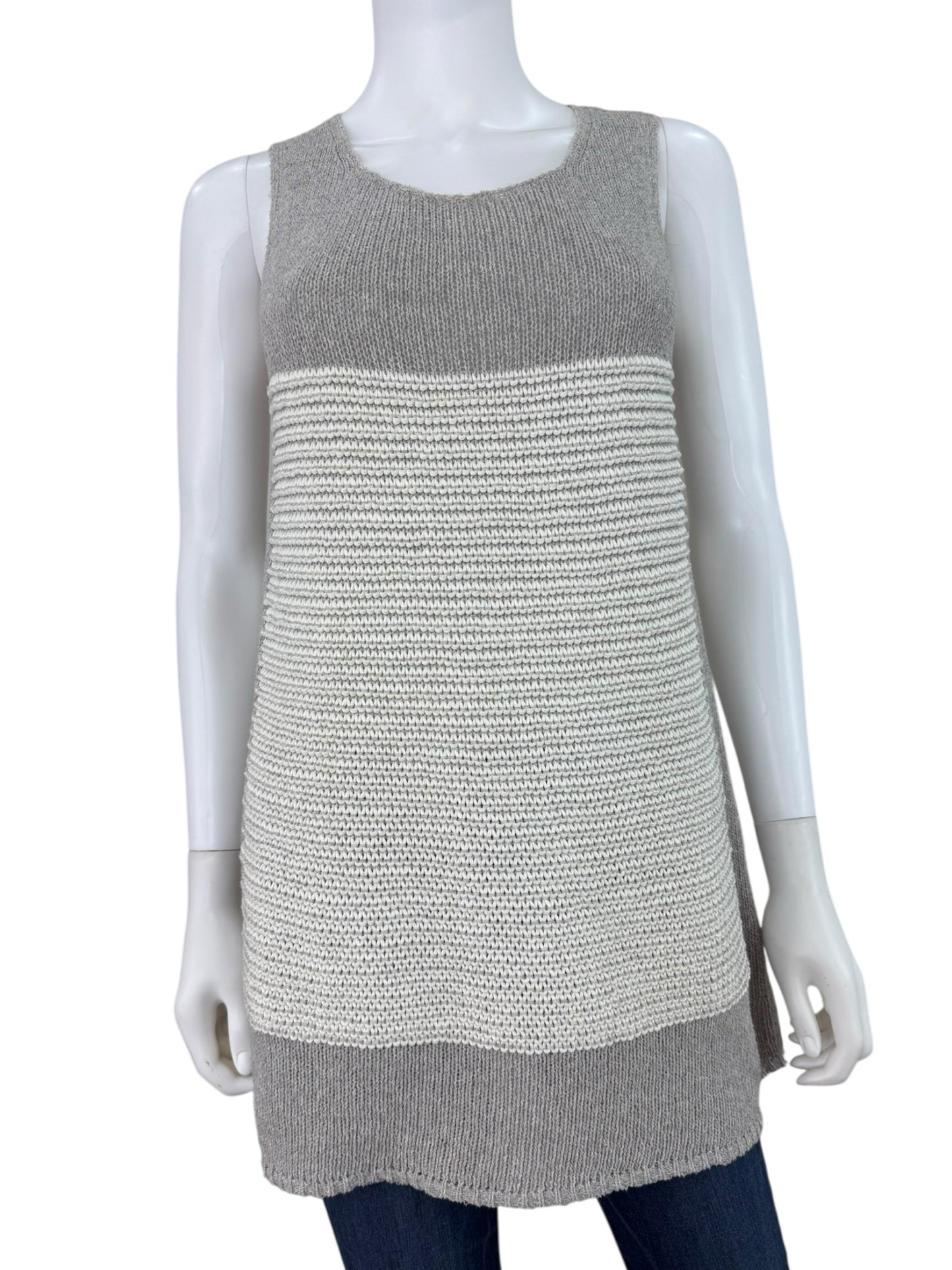 LAFAYETTE 148 NEW YORK Gray Sweater Tunic Size M