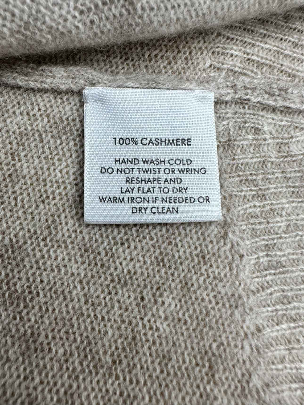 WHITE + WARREN Beige Cashmere Cardigan Size XS