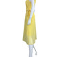 ANTONIO MELANI NWT Yellow Mesh Striped Enid Dress Size 2