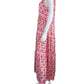 JADE Melody Tam NWT Pink Tribecca Fans Cinch Neck Maxi Dress Size S Dress