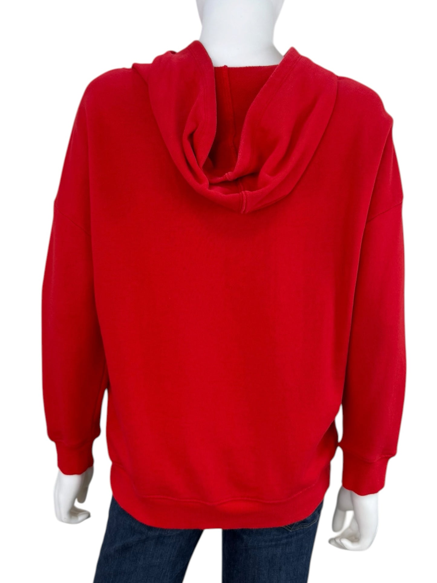 alice & olivia Red Vernie LOVE Graphic Hoodie Size XS