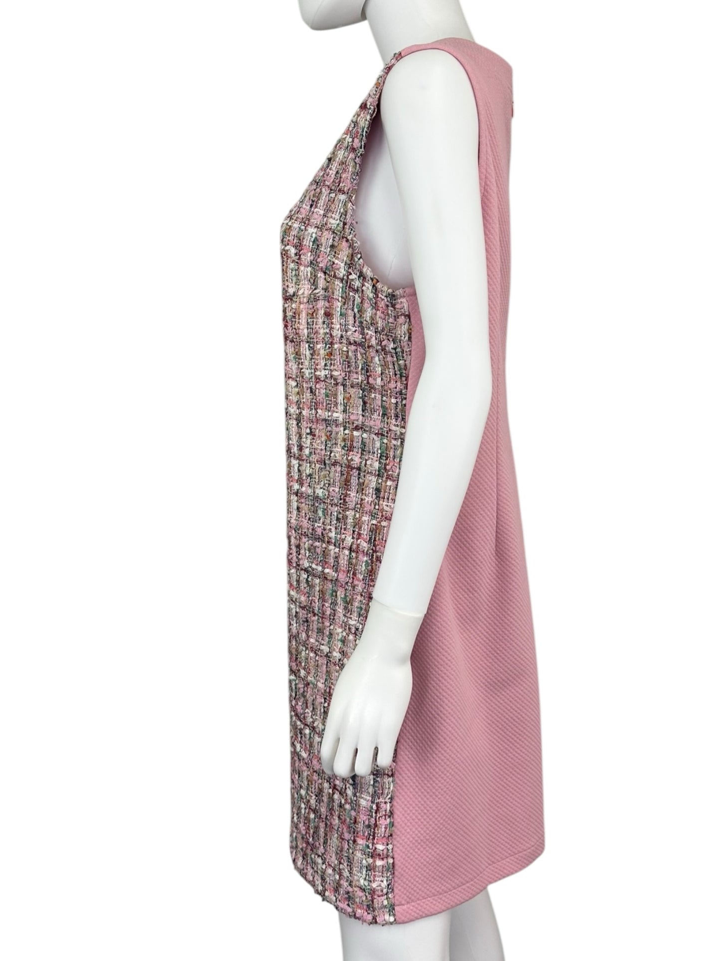 VOY Pink Tweed Mini Dress Size L
