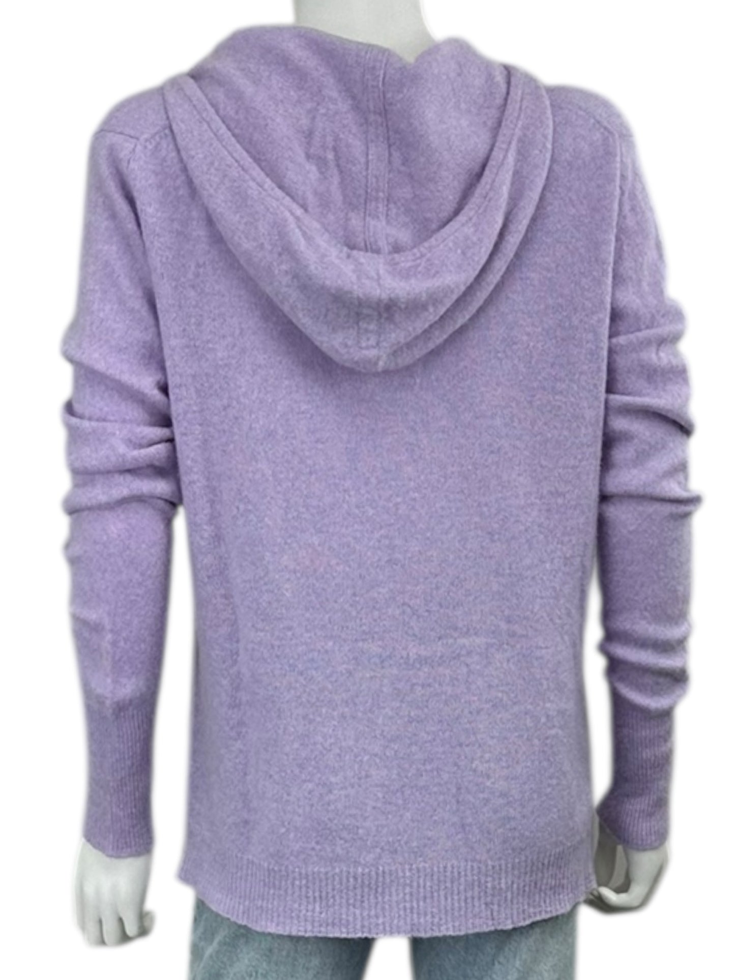 BRODIE Lavender 100% Cashmere Sweater Jacket Size L