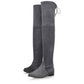 STUART WEITZMAN Gray Suede Lowland Over-The-Knee Boots Size 7.5