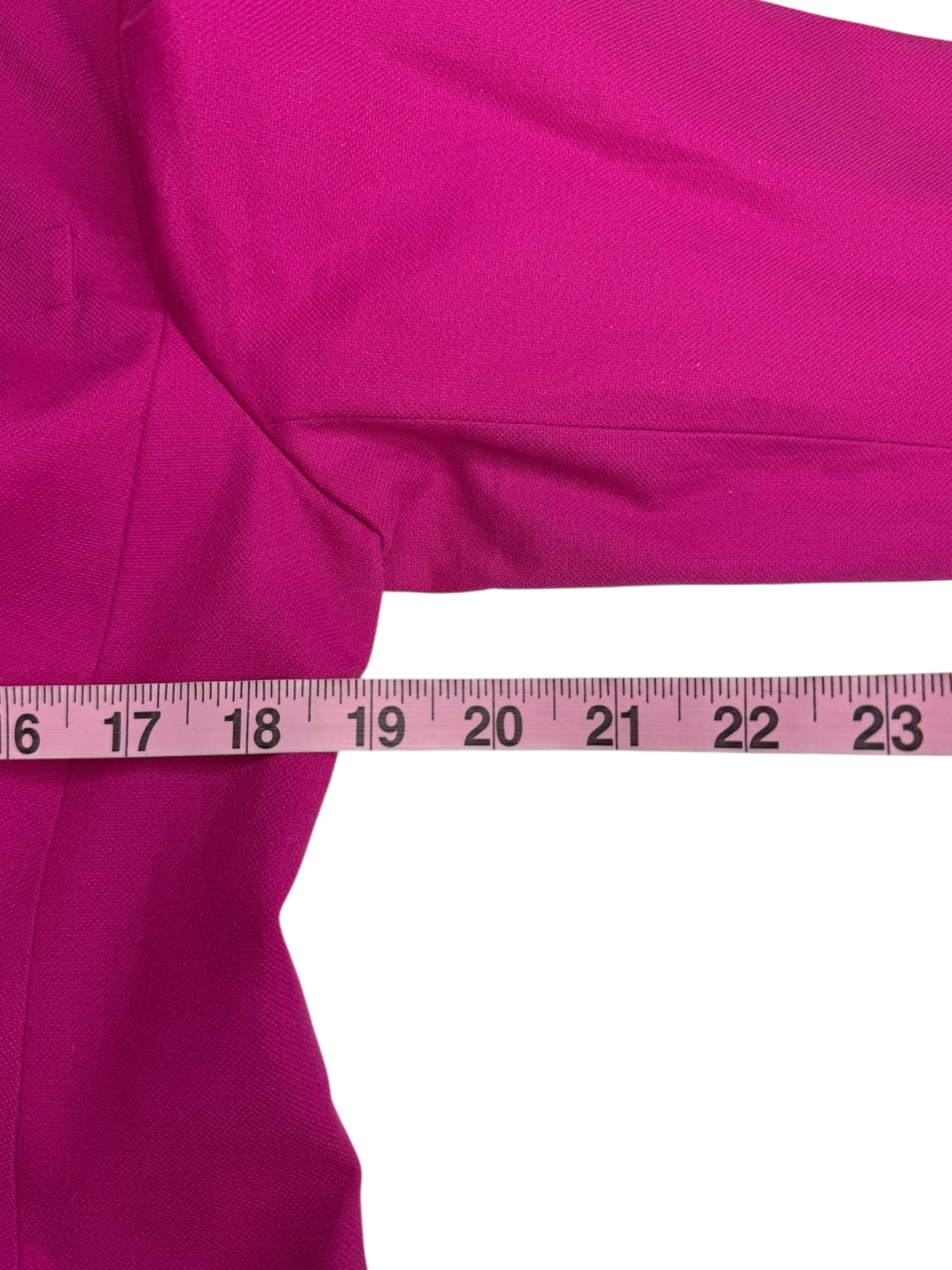 Talbots Fuchsia Linen Blend Double Breasted Blazer Size 6