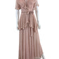 Spell Pink Layered Maxi Cocktail Dress Size XS