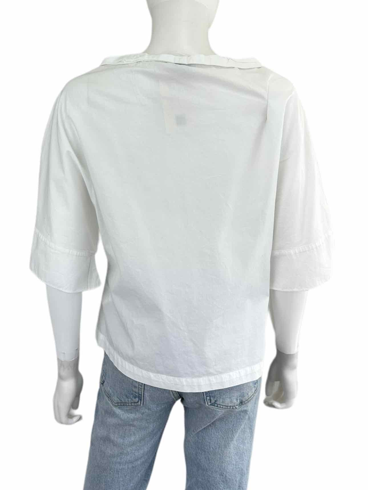 HARSHMAN White Boxy Blouse Size XS