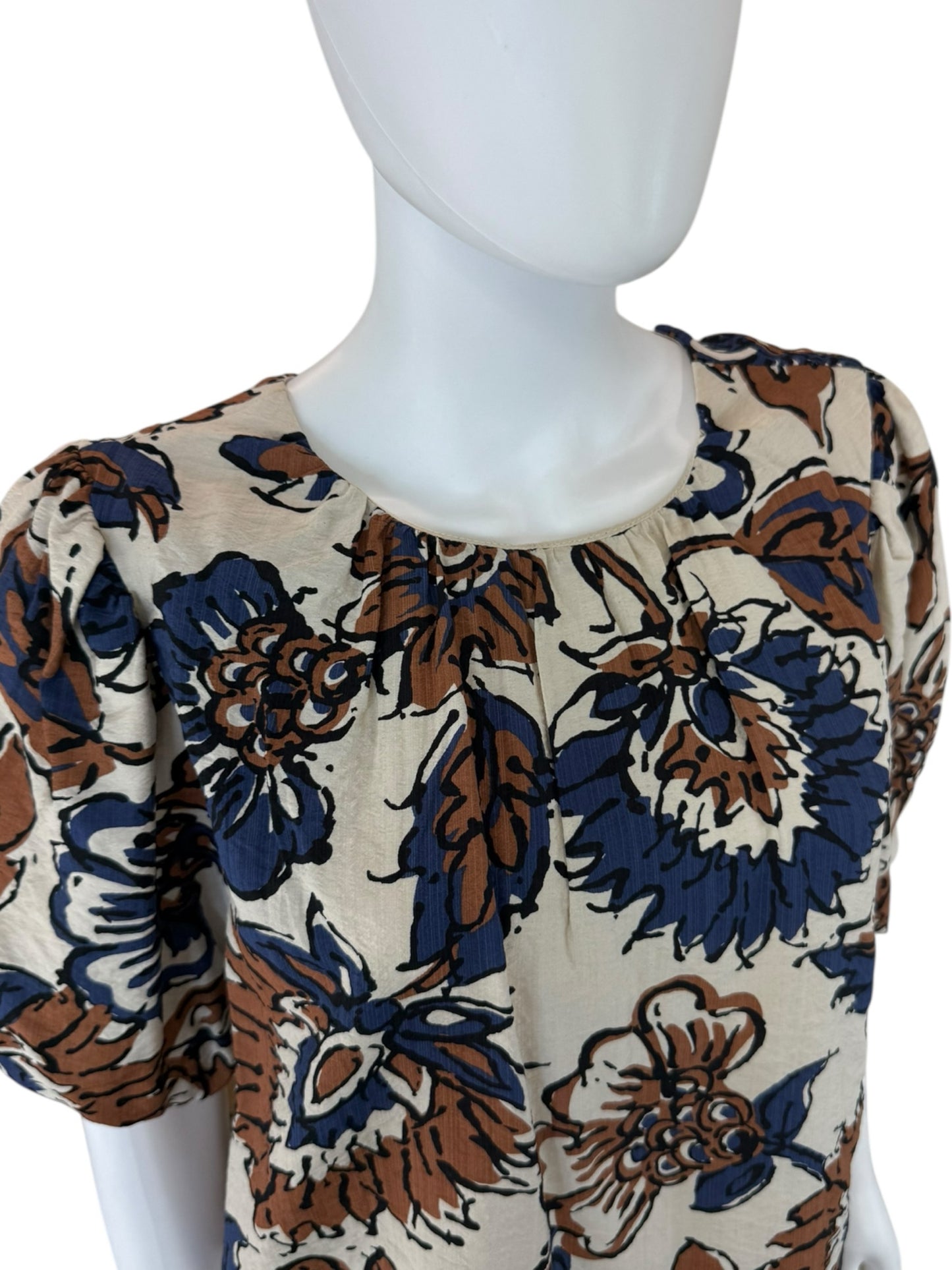 EVEREVE Elowyn Floral Paisley Blouse Size S