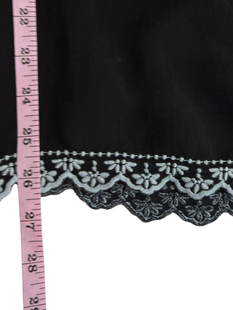 Johnny Was Black Floral Embroidered Wendy Tunic Size xxl