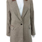 Talbots NWT Autumn Check Relaxed 90's Blazer Size 12
