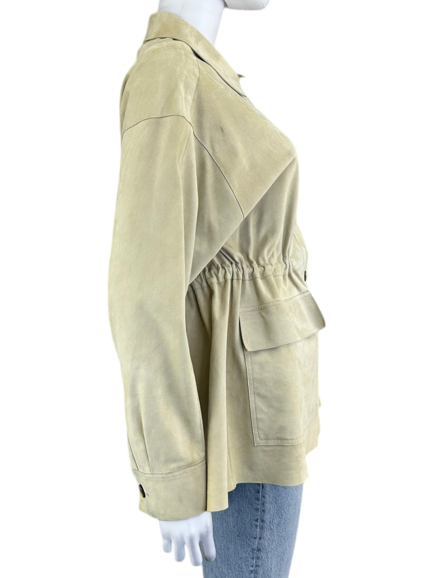 LAFAYETTE 148 NEW YORK Tan Lambsuede Jacket Size XS