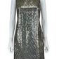 BANANA REPUBLIC Silver and Gold Sequin Dress Size 4