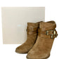 JIMMY CHOO Brown Suede Melba Booties Size 37