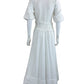 ME + EM White 100% Cotton Maxi Dress Size 6