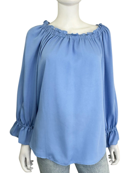 NWT Talbots Light Blue Blouse Size M