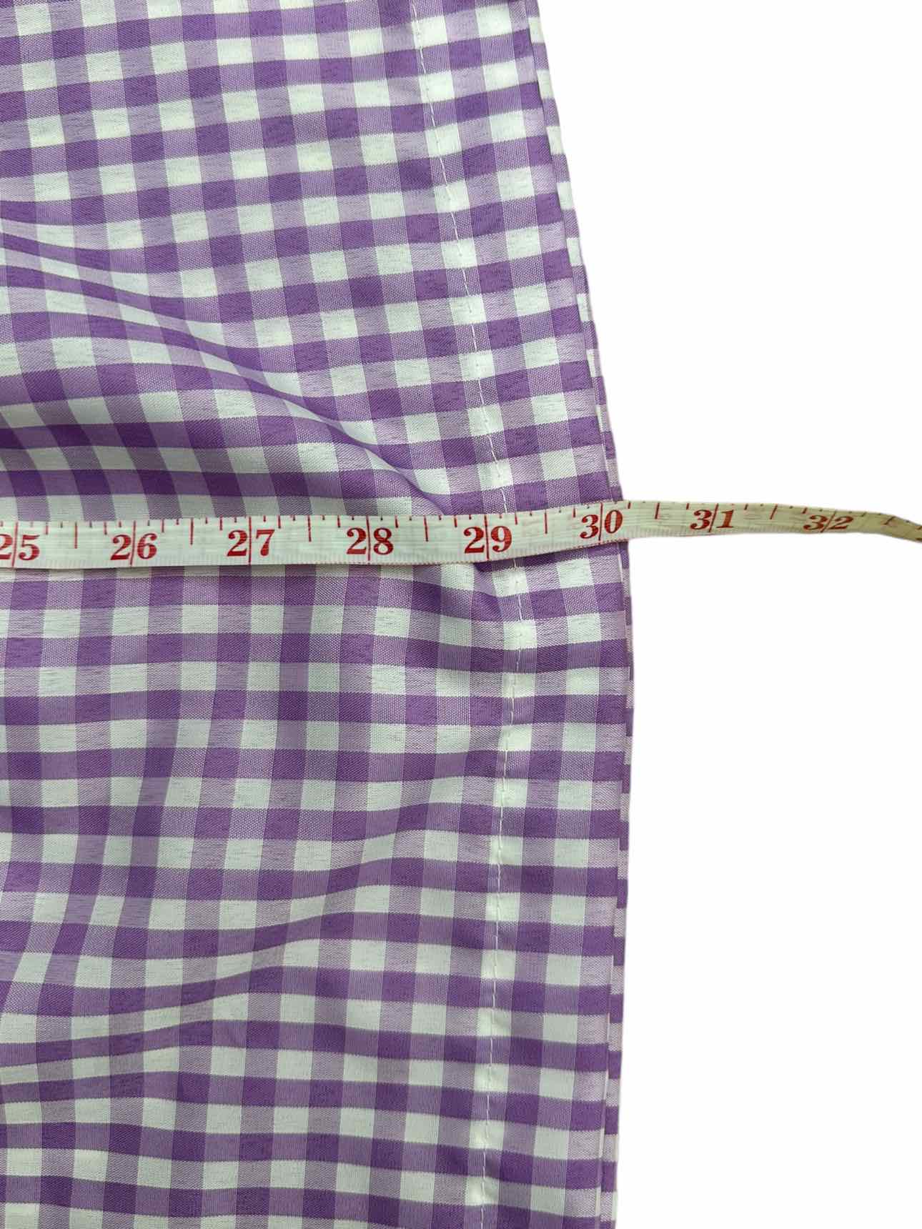 Hello Dobson Purple Gingham Check Mini Dress Size L