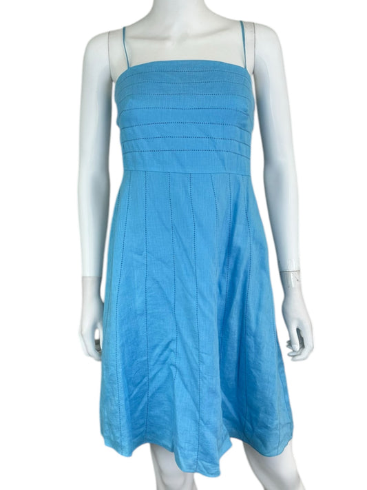 Ann Taylor 100% Linen Casual Dress Size 2P
