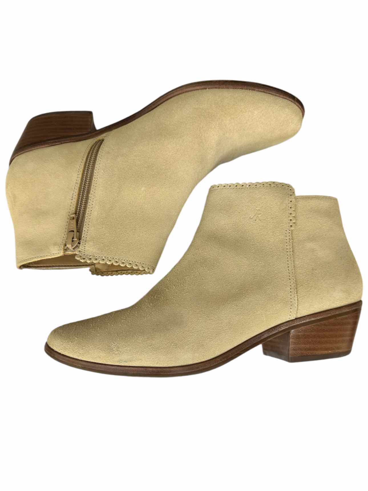 Jack Rogers Cream Suede Bailee Booties Size 9