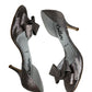 Butter Rose Glitter Bow Cassidy D'Orsay Heels Size 7.5