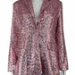 Peach Love Pink Sequined Blazer Size M