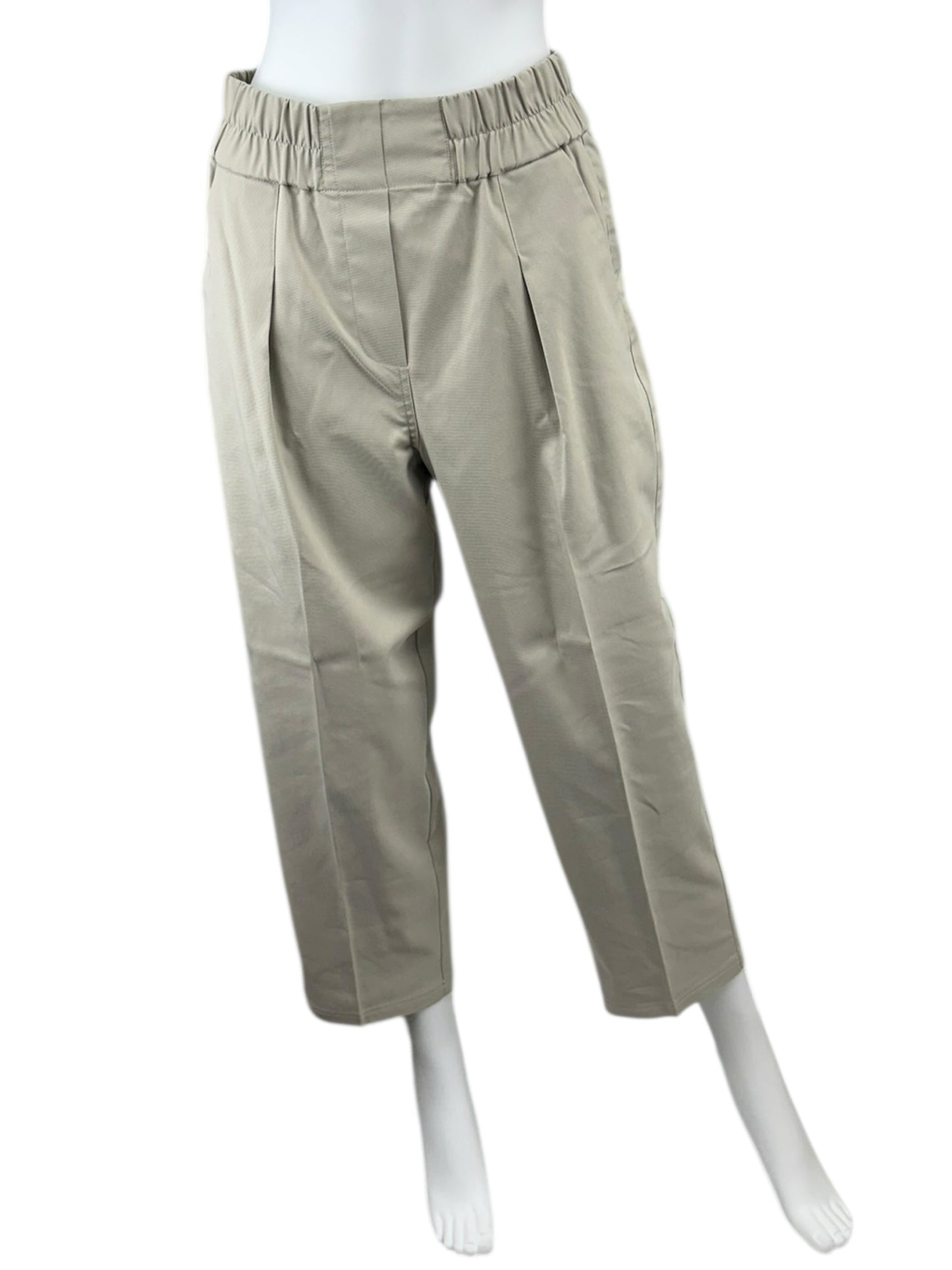 BROCHU WALKER Khaki Straight Leg Cropped Pants Size S