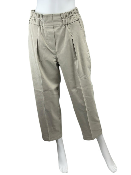 BROCHU WALKER Khaki Straight Leg Cropped Pants Size S