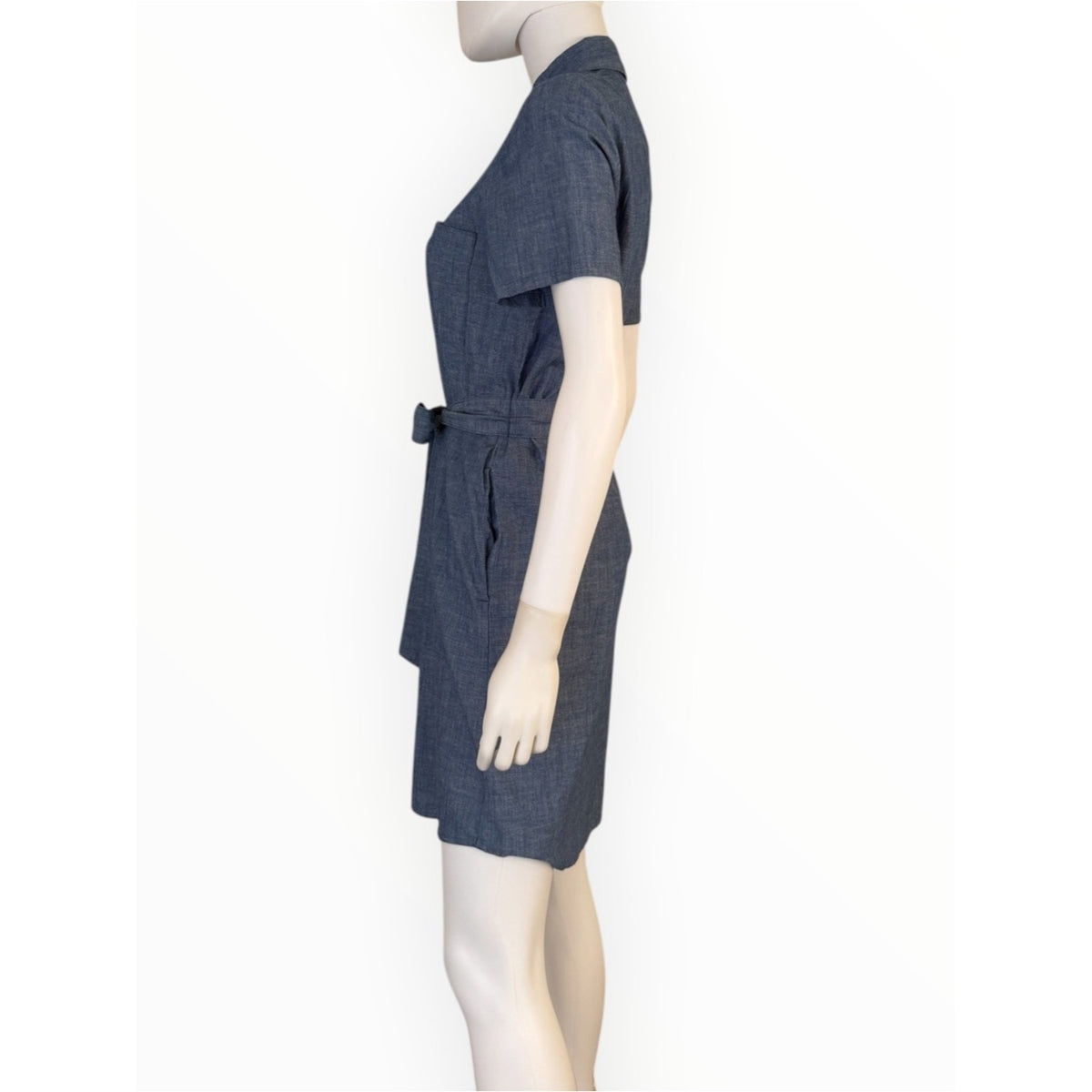 J. Crew NWT Blue Denim Chambray Shirt Dress Size 2