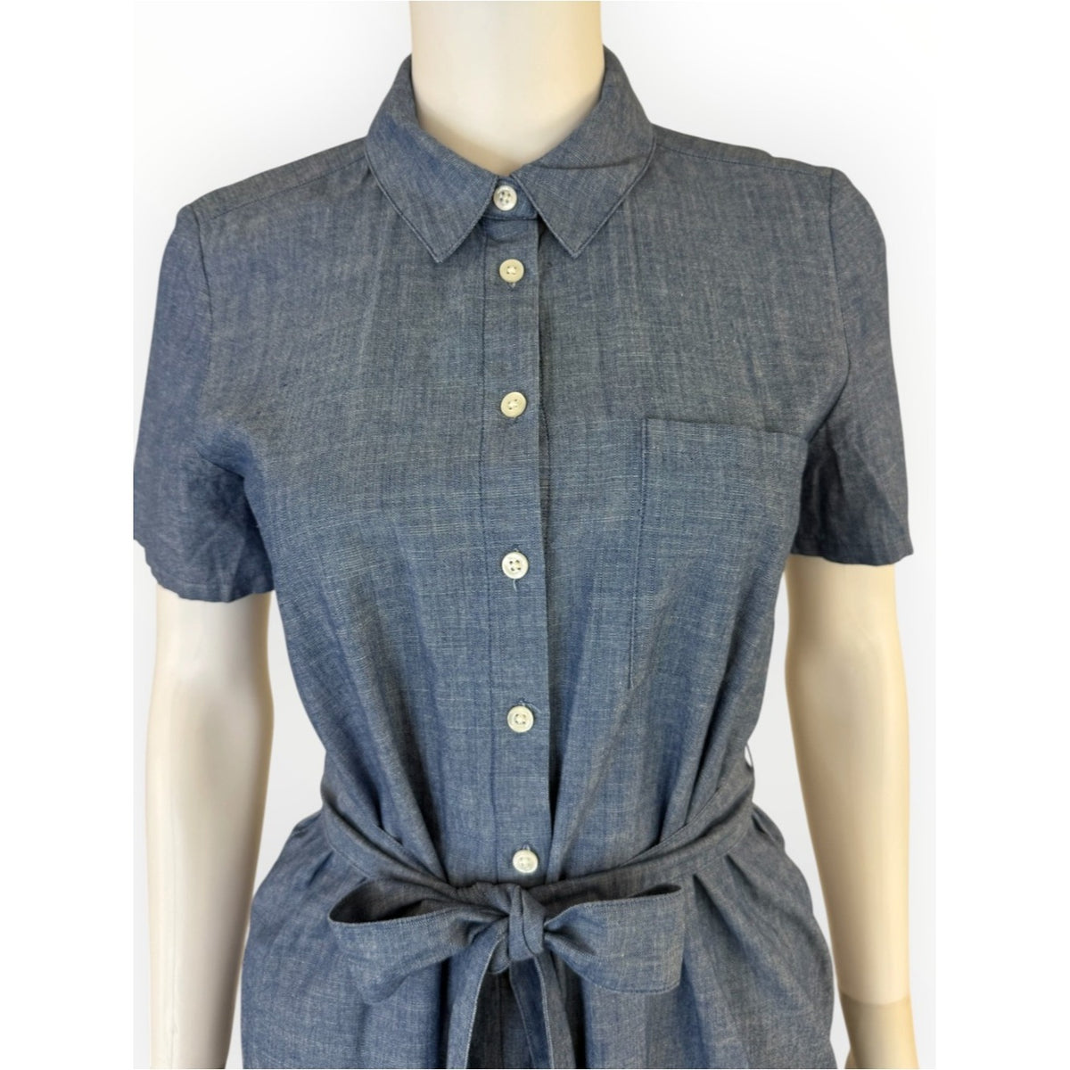 J. Crew NWT Blue Denim Chambray Shirt Dress Size 2