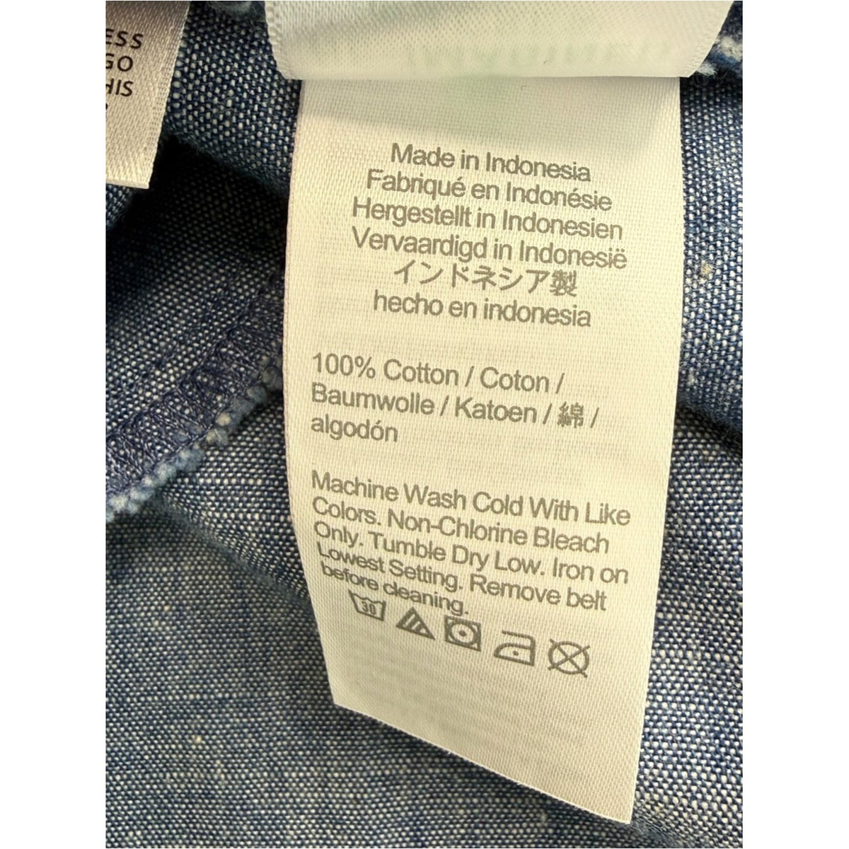 J. Crew NWT Blue Denim Chambray Shirt Dress Size 2