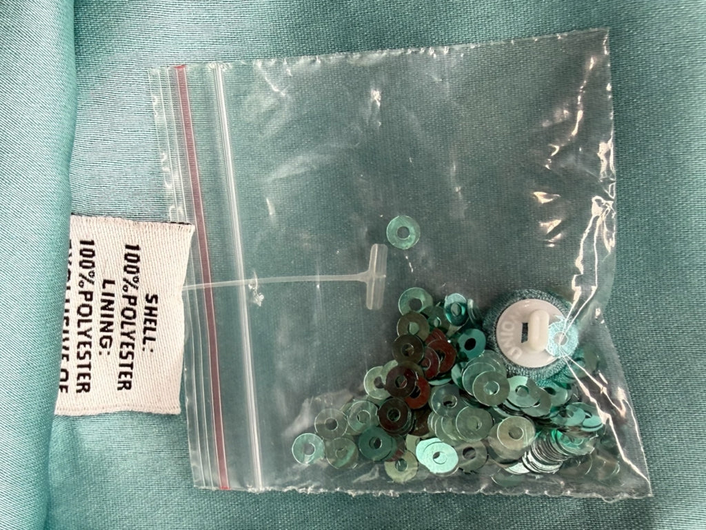 LA VIE STYLE HOUSE NWT Mint Sequin Mini Cocktail Dress Size O/S