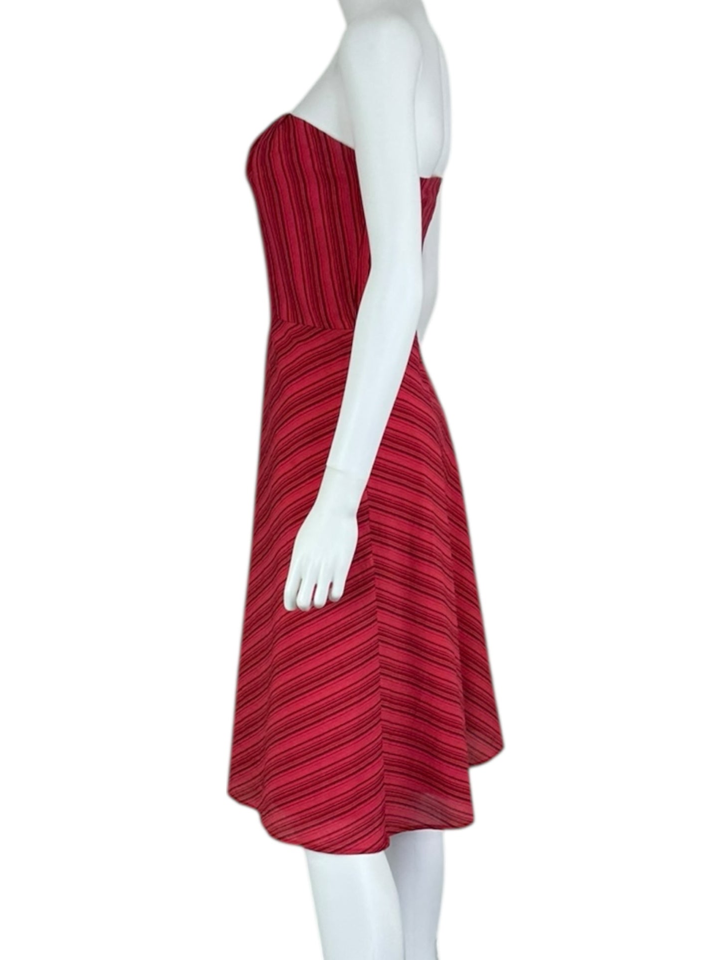BANANA REPUBLIC Red Strapless Mini Dress Size 12