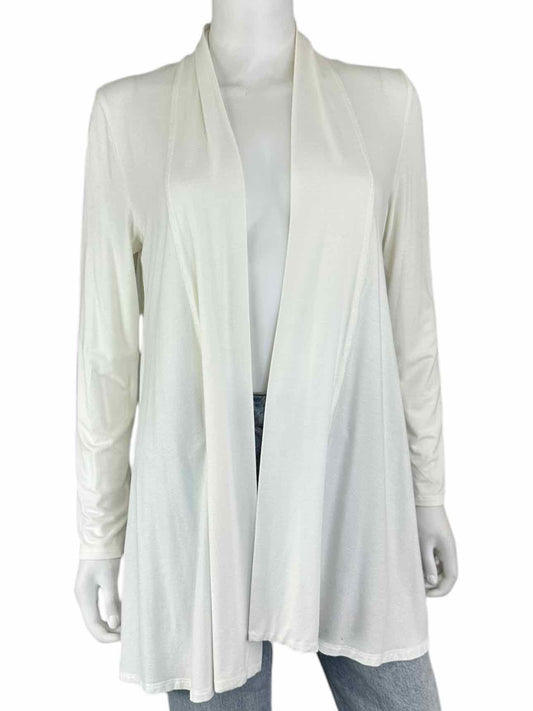 EILEEN FISHER White Sweater Cardigan Size S