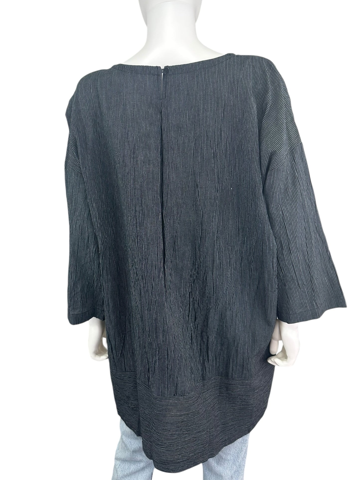 EILEEN FISHER NWT Black Bateau Dress Size XL