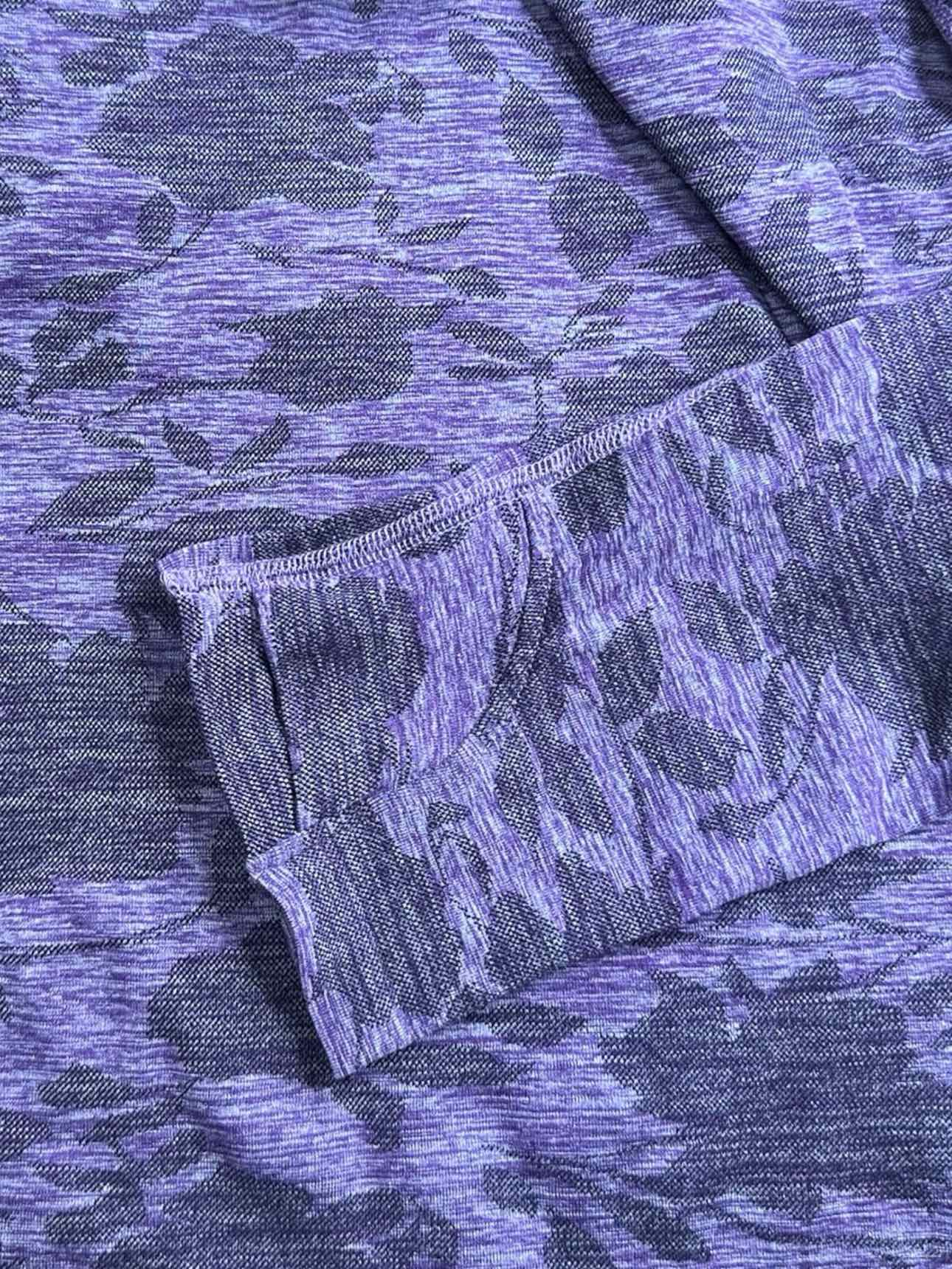lululemon Purple Quarter Zip Active Top Size M