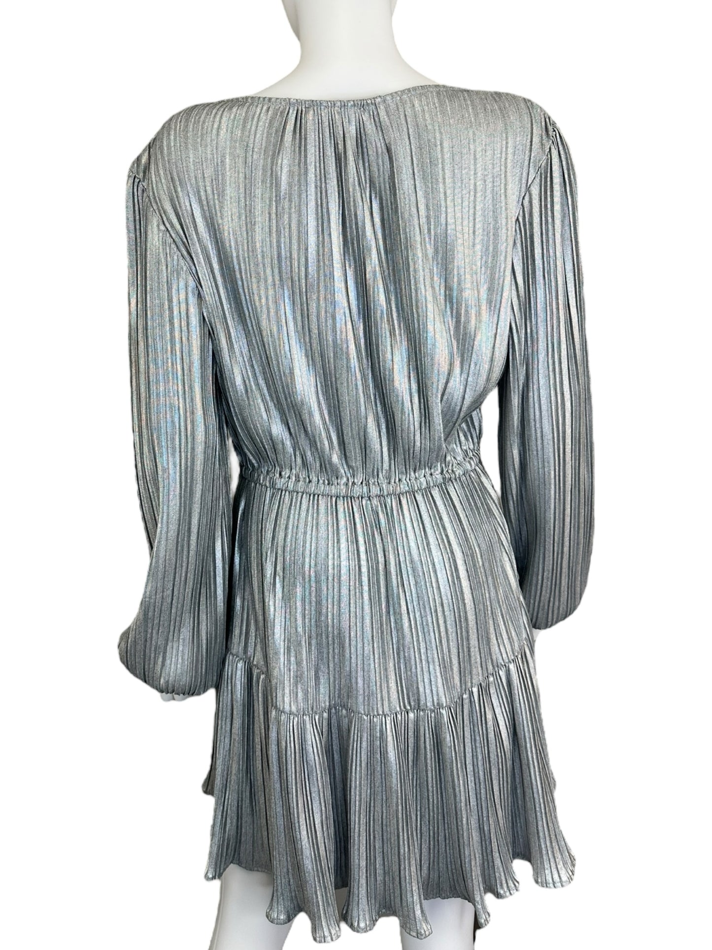 STEVE MADDEN NWT Silver KARA Mini Dress Size L