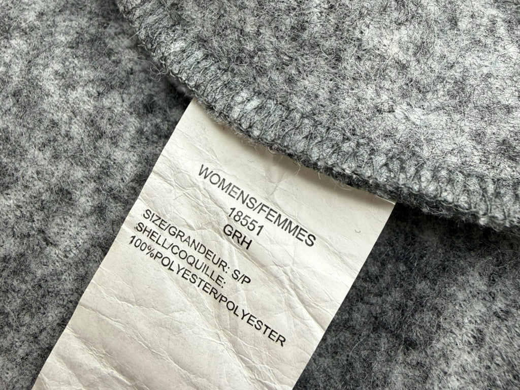 Woolrich Gray Suskiyou Curley Fleece Vest Size S