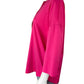 Chico's Pink Cotton Popover Top Size M