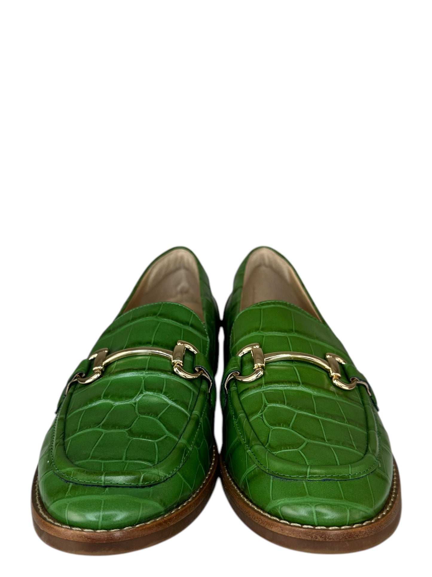 ANTONIO MELANI Green Croc Loafer Size 8.5