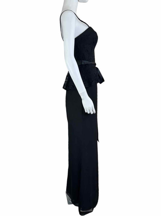 W Too NWT Black Maxi Formal Dress Size 10