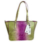 Brahmin NWT Ashlee Limeade Ombre Melbourne Designer Handbag