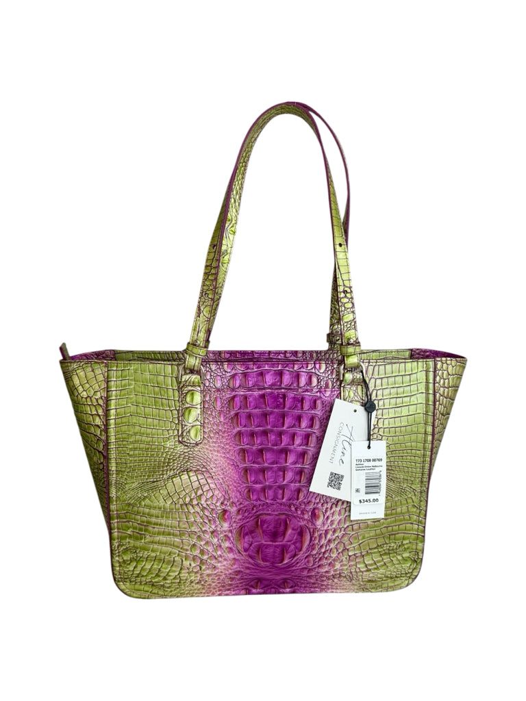 Brahmin NWT Ashlee Limeade Ombre Melbourne Designer Handbag