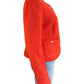 Talbots Orange Berkshire Wool Blend Cropped Jacket Size 8