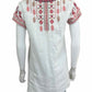 Johnny Was 100% Linen Embroidered Blouse Size XS